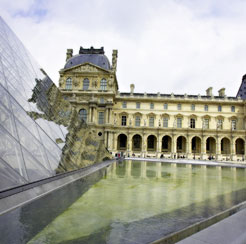 Louvre Paris France Glass Pyramid Image
