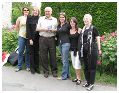 Henri with tour group