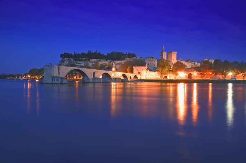 Palace of Pope Avignon St.-Benezet Bridge 